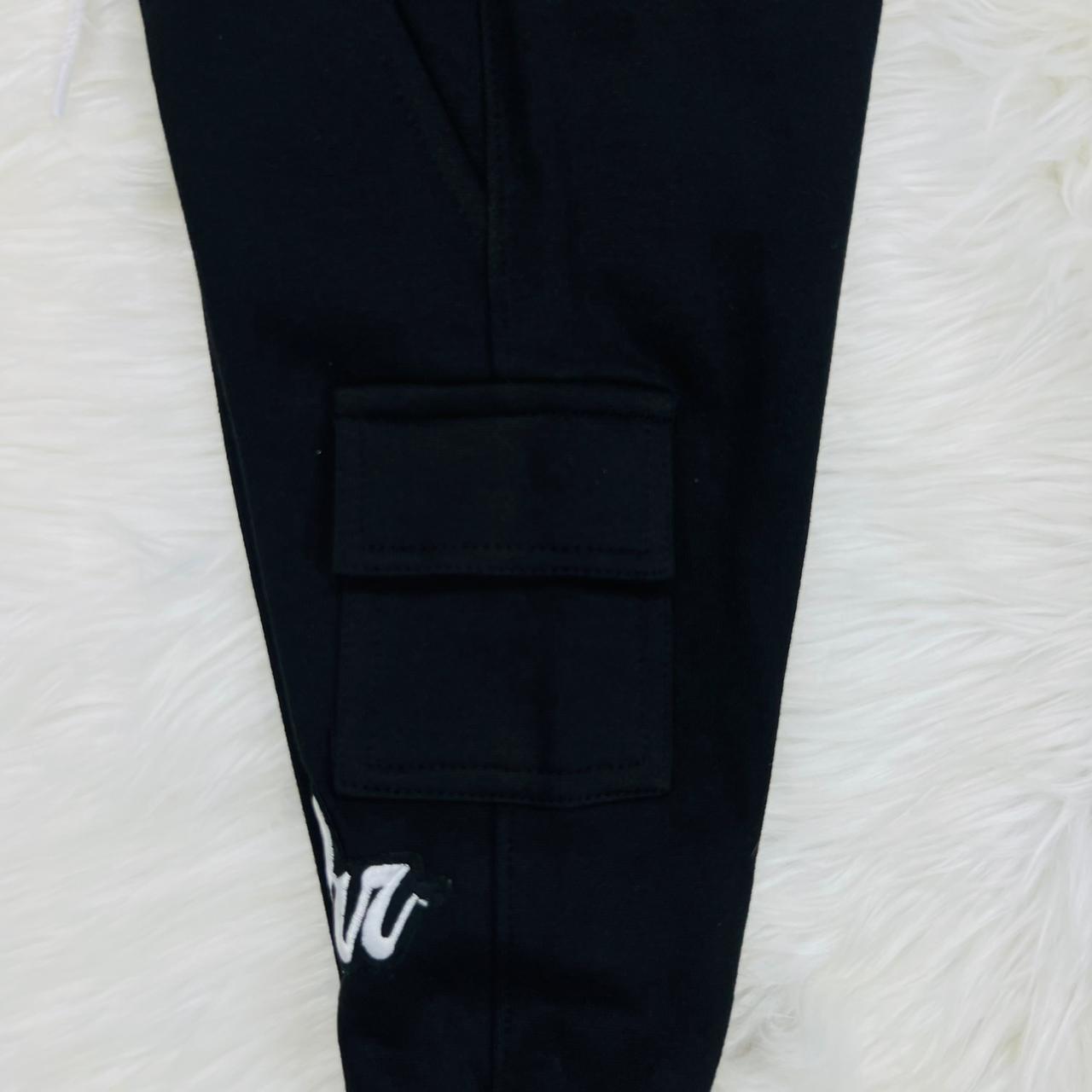 Black Hoody Black Cargo Trouser Fleece Stuff