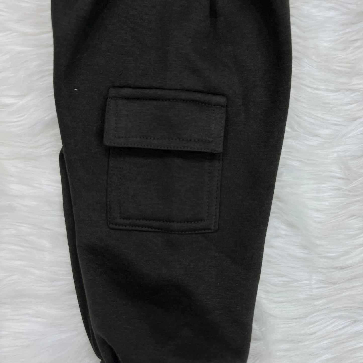 Charcoal Hoodie Cargo Trouser Fleece