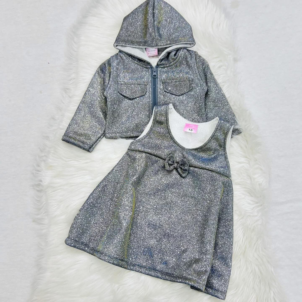Grey moon light frock inner fleece winter stuff