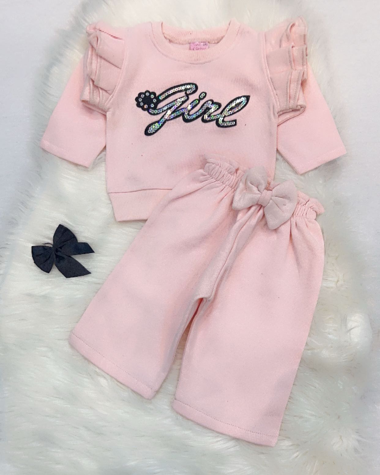 Baby Pink Top Trouser Fleece