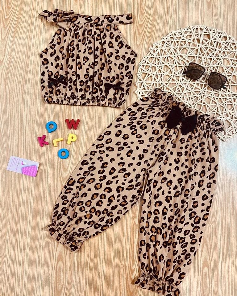 Cheetah Print Top & Trouser