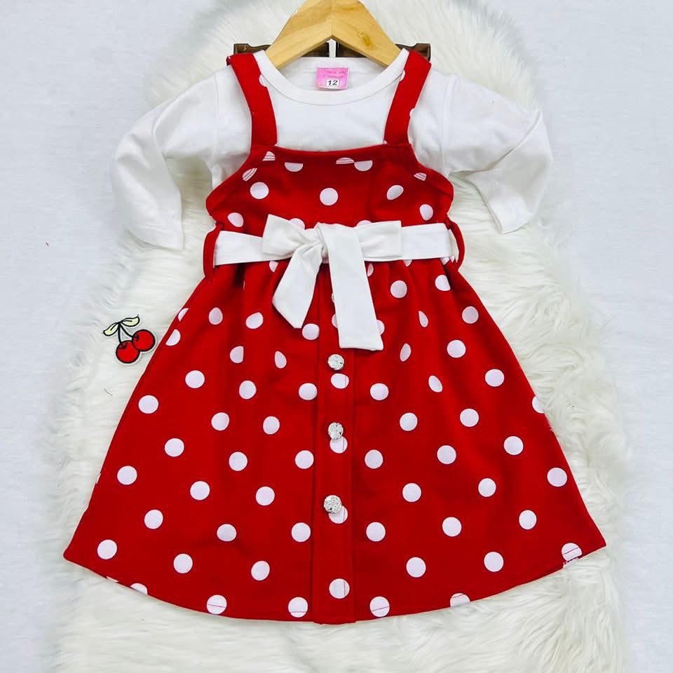 White Shirt Red White Polka Dangree Fleece Stuff