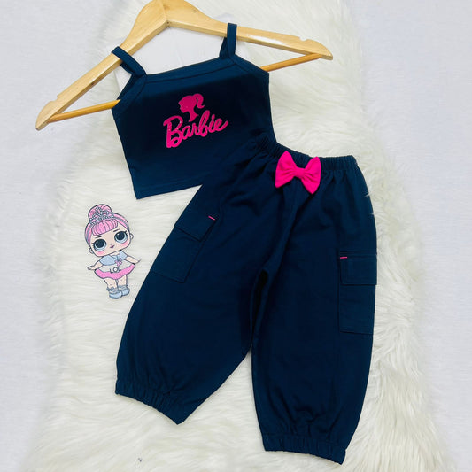 Navy Blue Cami Top Blue Pocket Trouser Blended Stuff