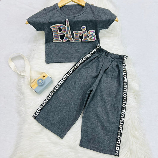 Grey Paris Top Grey Trouser Blended Stuff