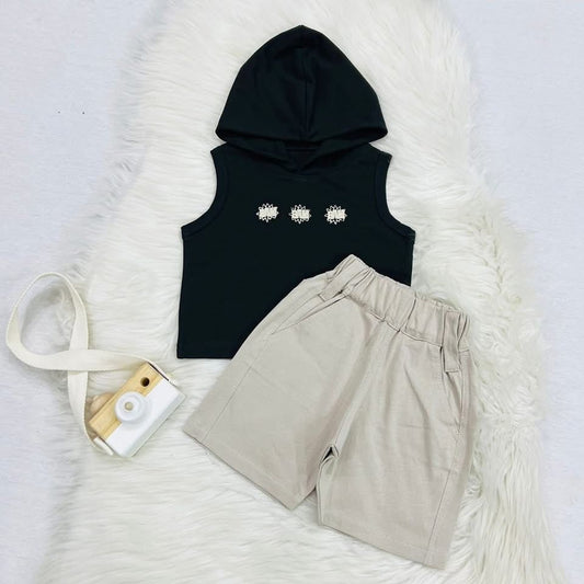 Black Hoody Skin Pocket Shorts Blended Stuff