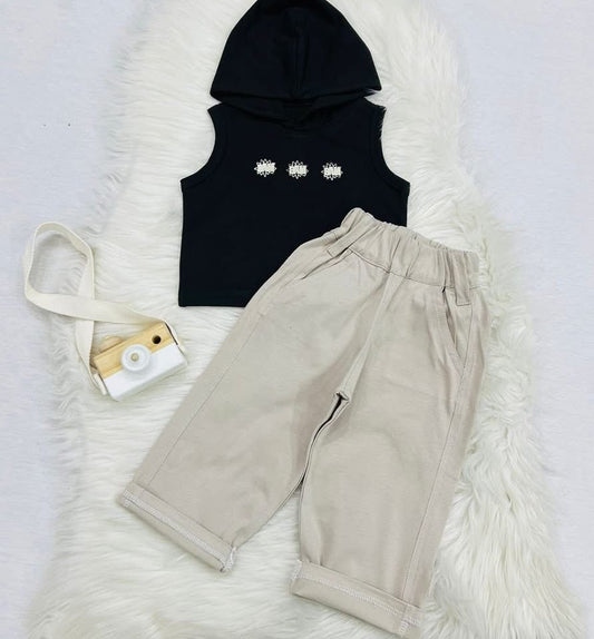 Black Hoody Skin Pocket Trouser Blended Stuff