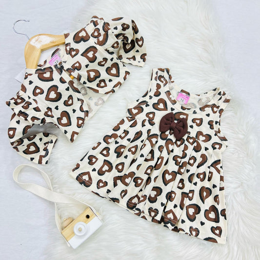 Skin Heart Coat Skin Heart Frock Blended Stufff