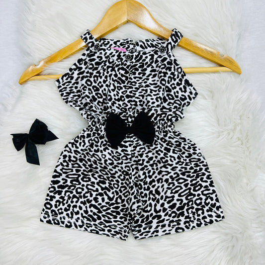 Cheetah Print Top Shorts Blended Stuff