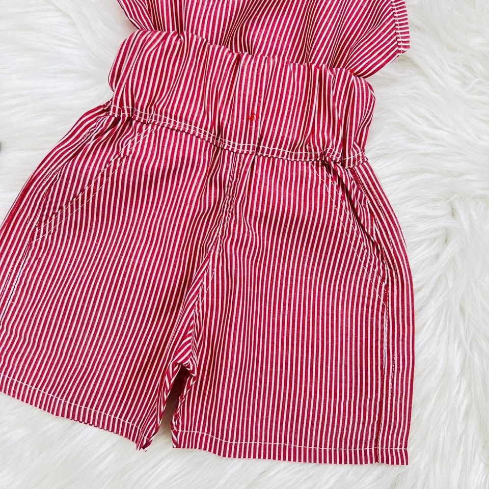 Black Net Coat Red Striped Camisole Top Red Striped Shorts Cotton