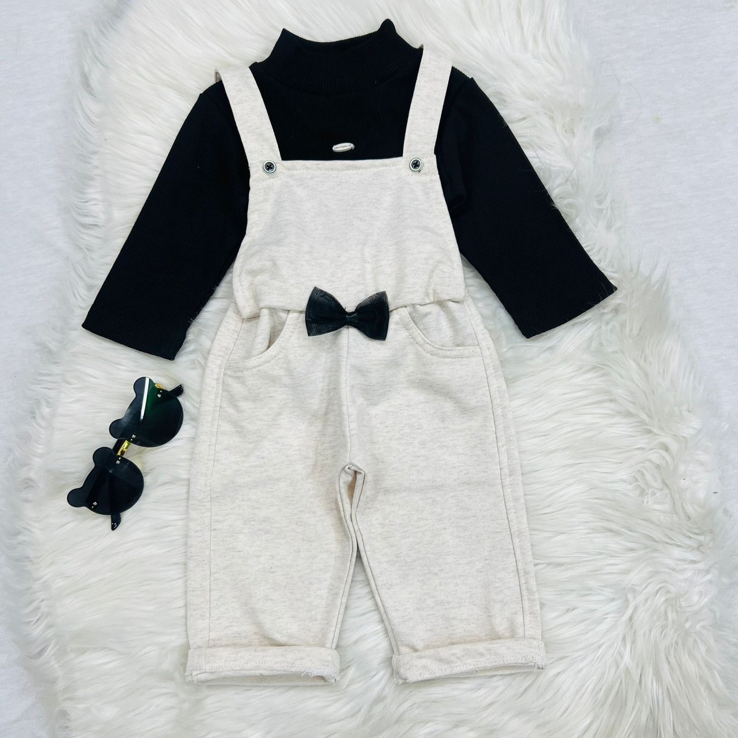 Black Mock Neck Skin Dangree Winter Terry Stuff