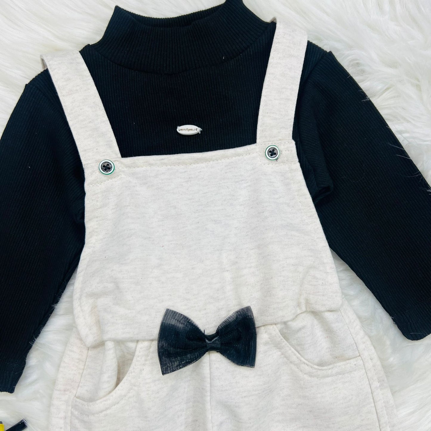 Black Mock Neck Skin Dangree Winter Terry Stuff