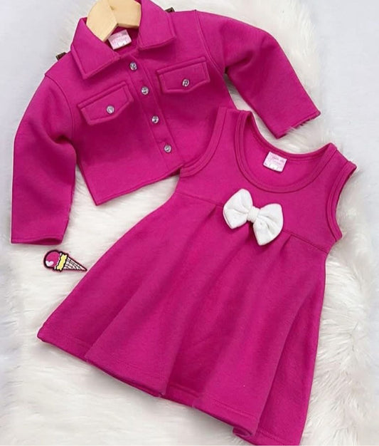 Pink Jacket Pink Frock Fleece Stuff