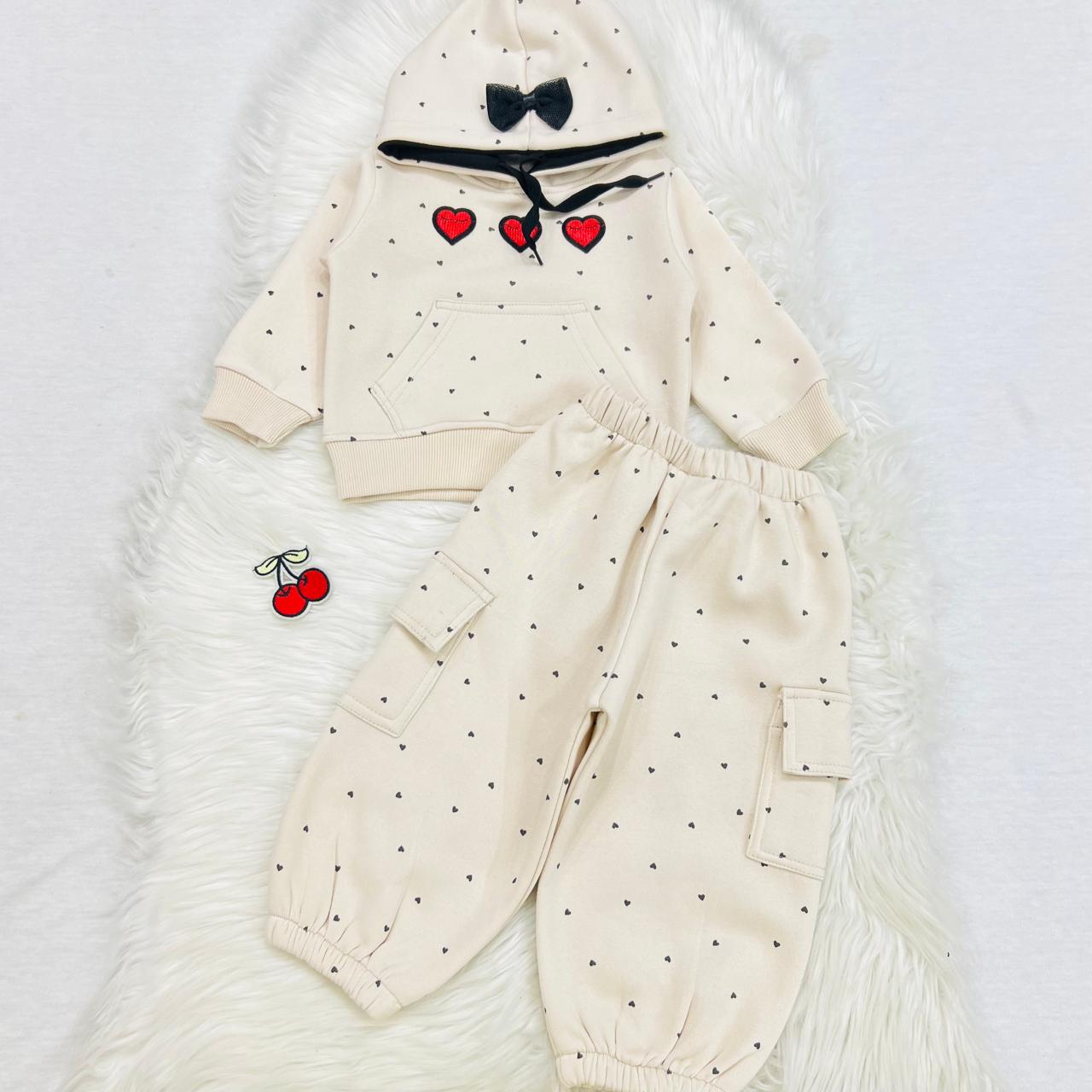 Skin Heart Hoodie Cargo Trouser Fleece Stuff