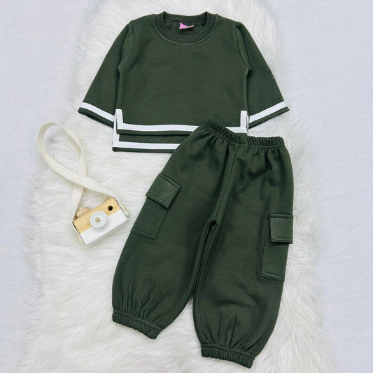 Olive Green Cord Set Terry Stuff