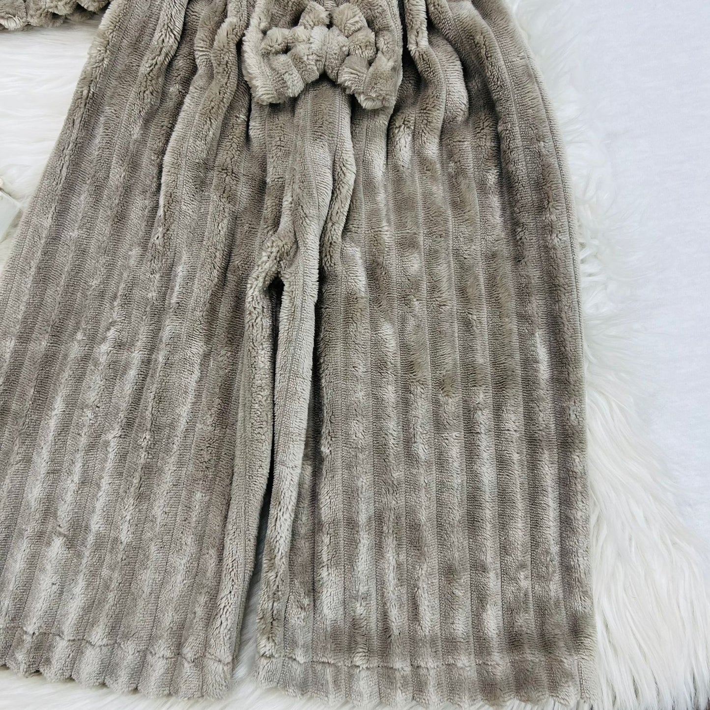 Brown Rabbit Wool Cord Set