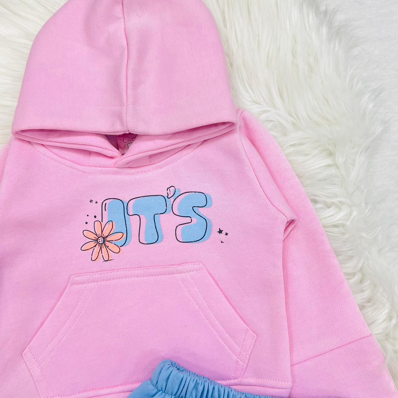Pink Rose Hoodie Sky Blue Cargo Trouser Fleece Stuff