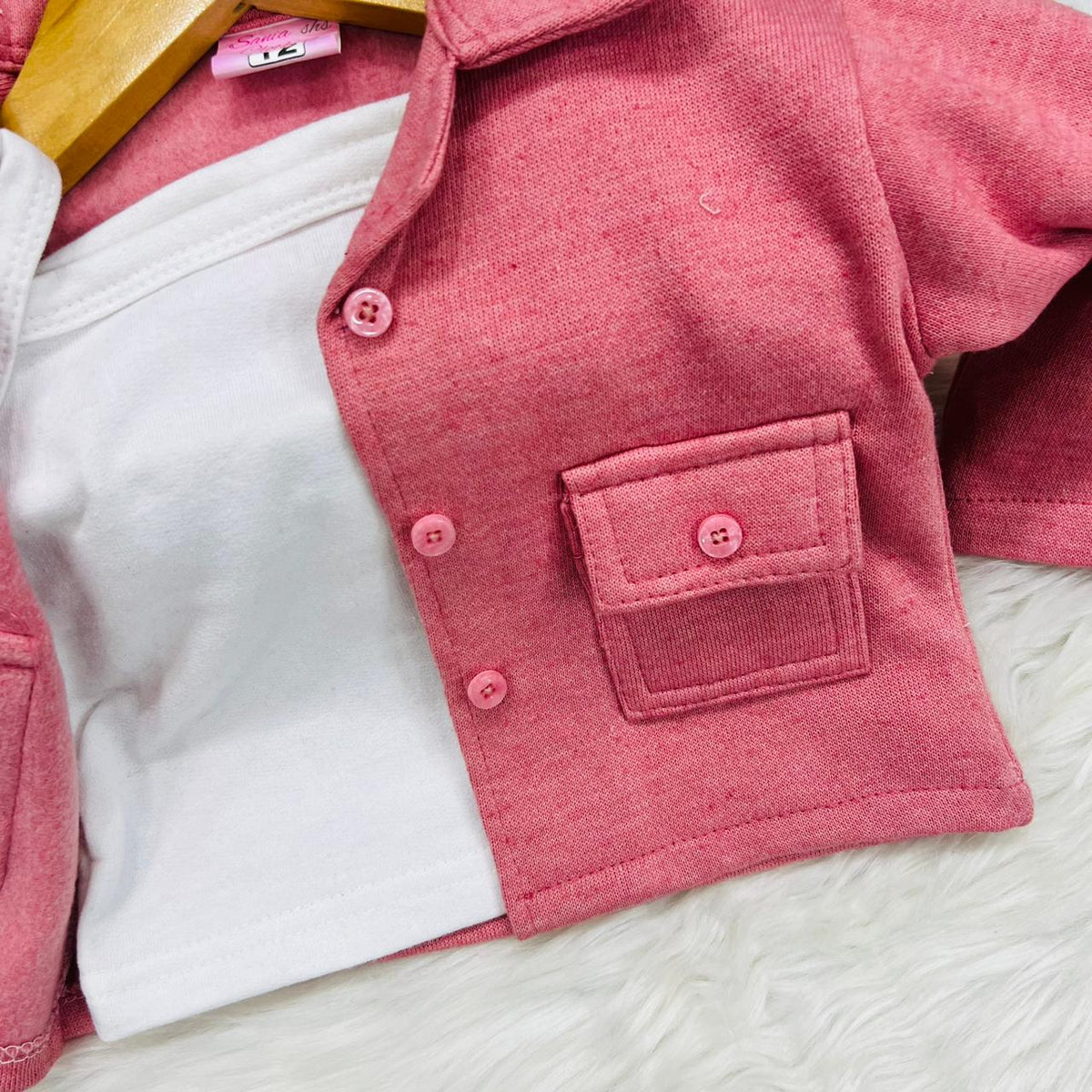 3 piece peech cord set fleece  winter stuff