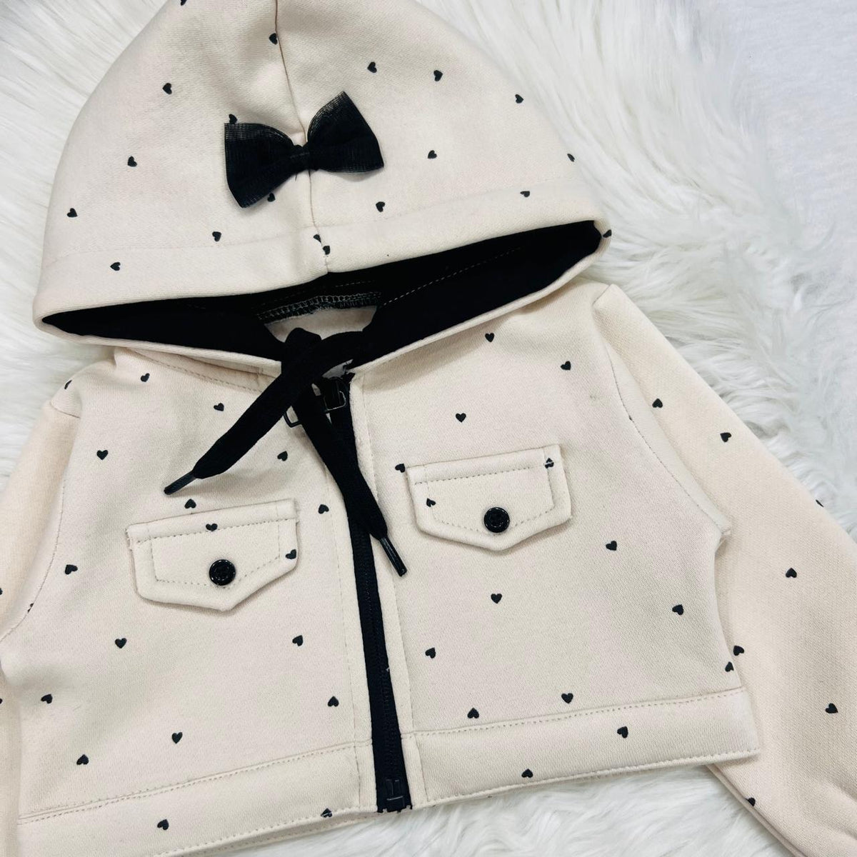 Skin Heart Hoodie Frock Fleece Stuff