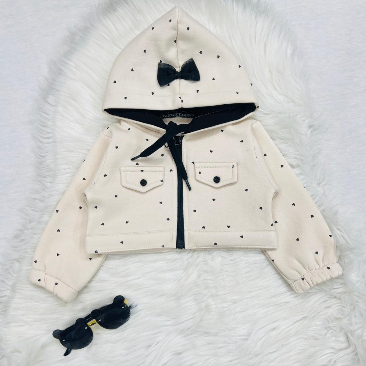 Skin Heart Hoodie Frock Fleece Stuff
