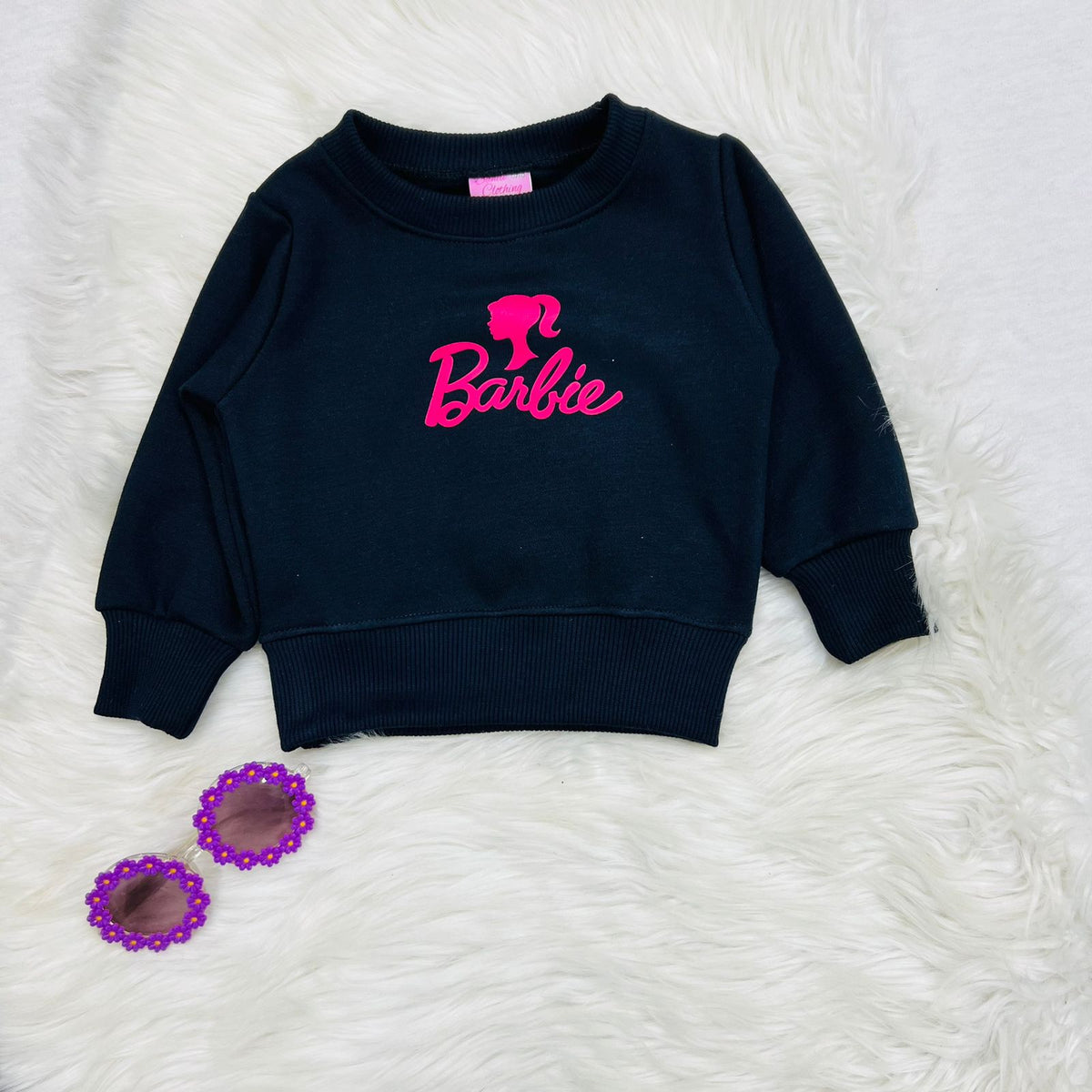 Navy Barbie Sweat Shirt Cargo Trouser Fleece Stuff