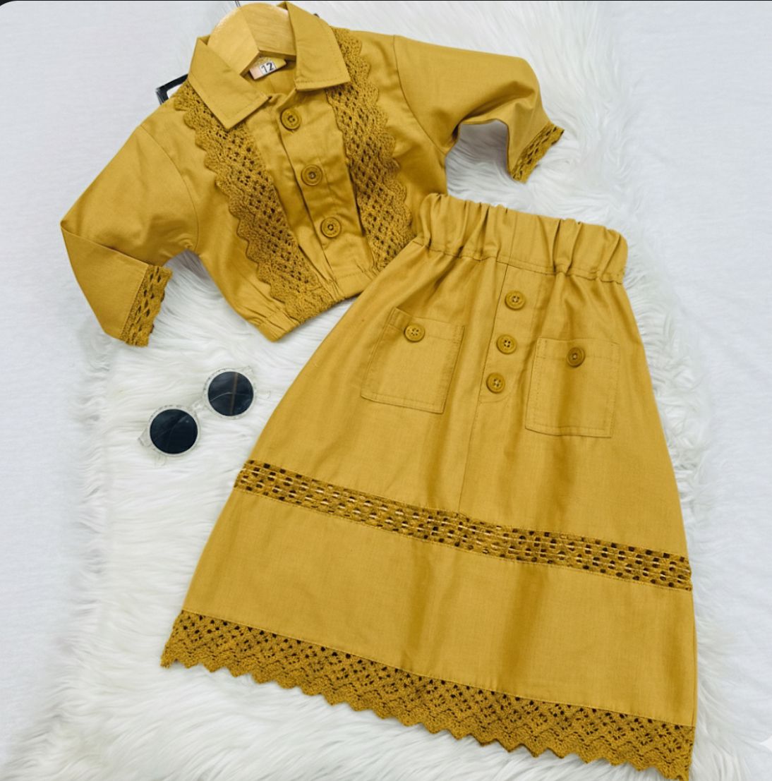 Mustard Top Long Skirt Summer Cotton Stuff