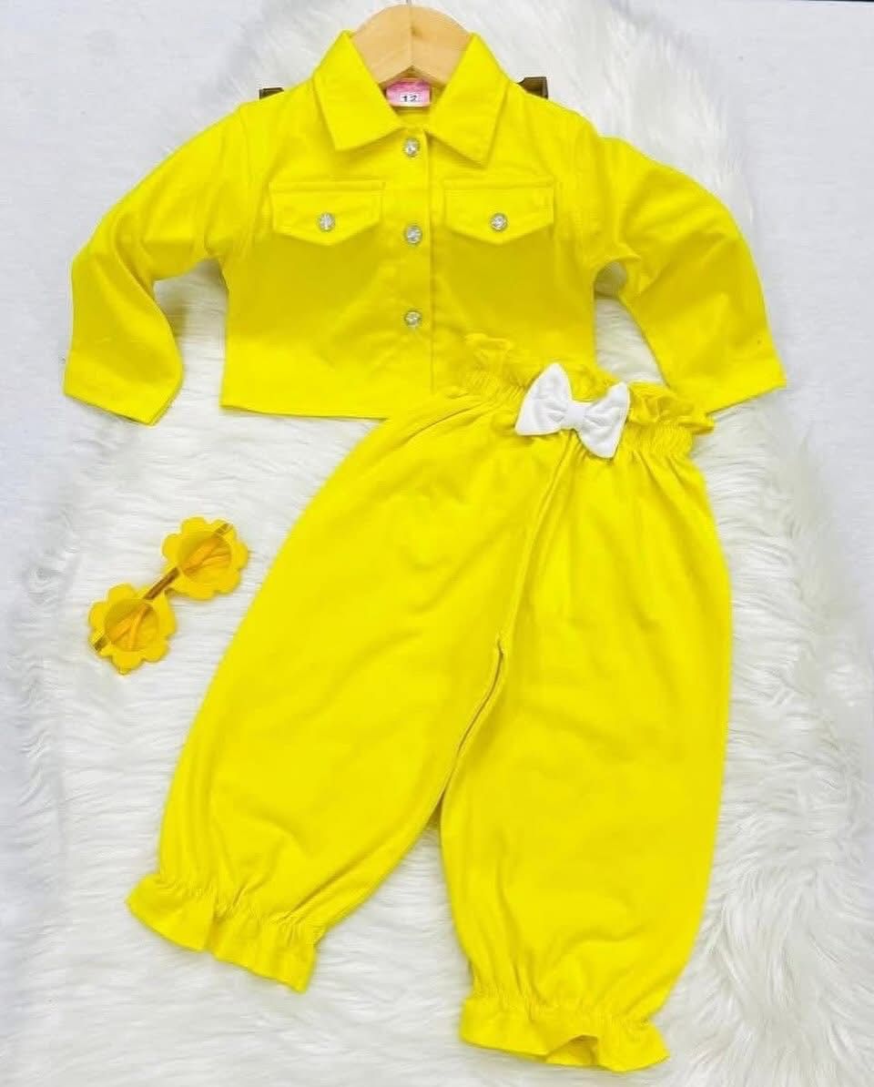 Yellow Cord Set Cotton Stuff