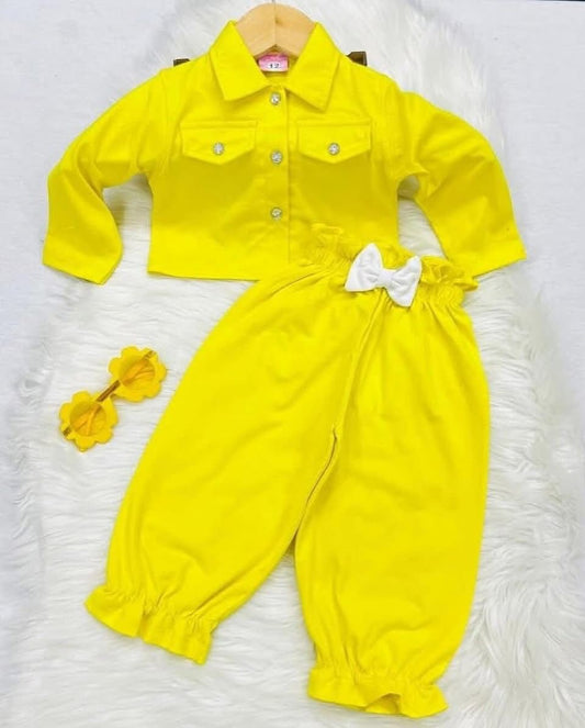 Yellow Cord Set Cotton Stuff