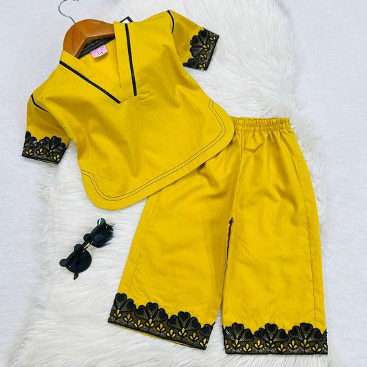 Mustard Cord Set Cotton Stuff