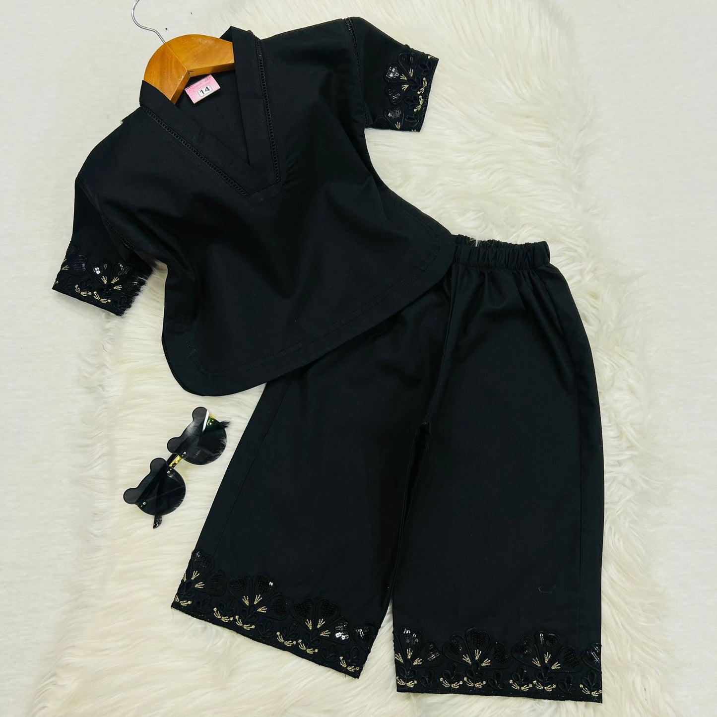 Black Cord Set Cotton Stuff