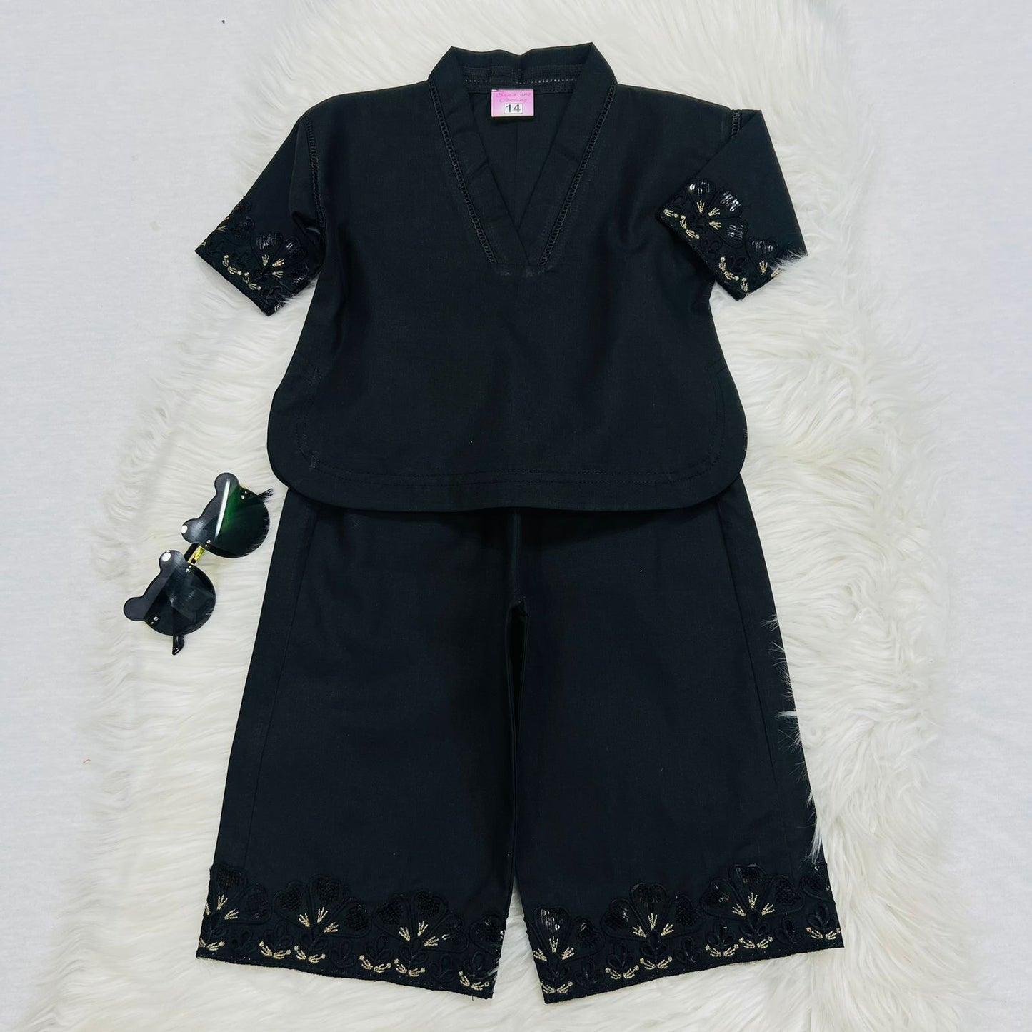 Black Cord Set Cotton Stuff