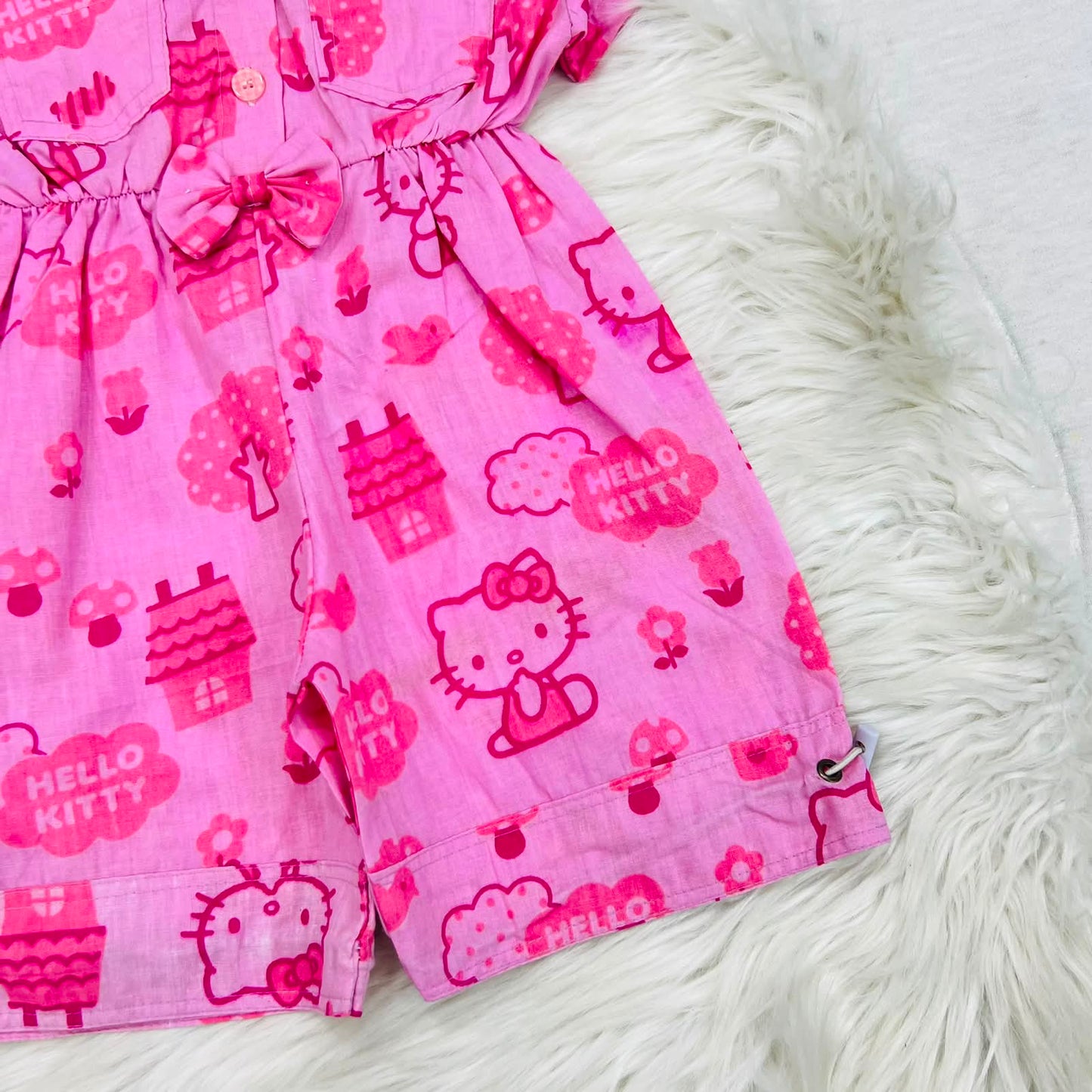 Pink Heloo Kitty Romper Cotton