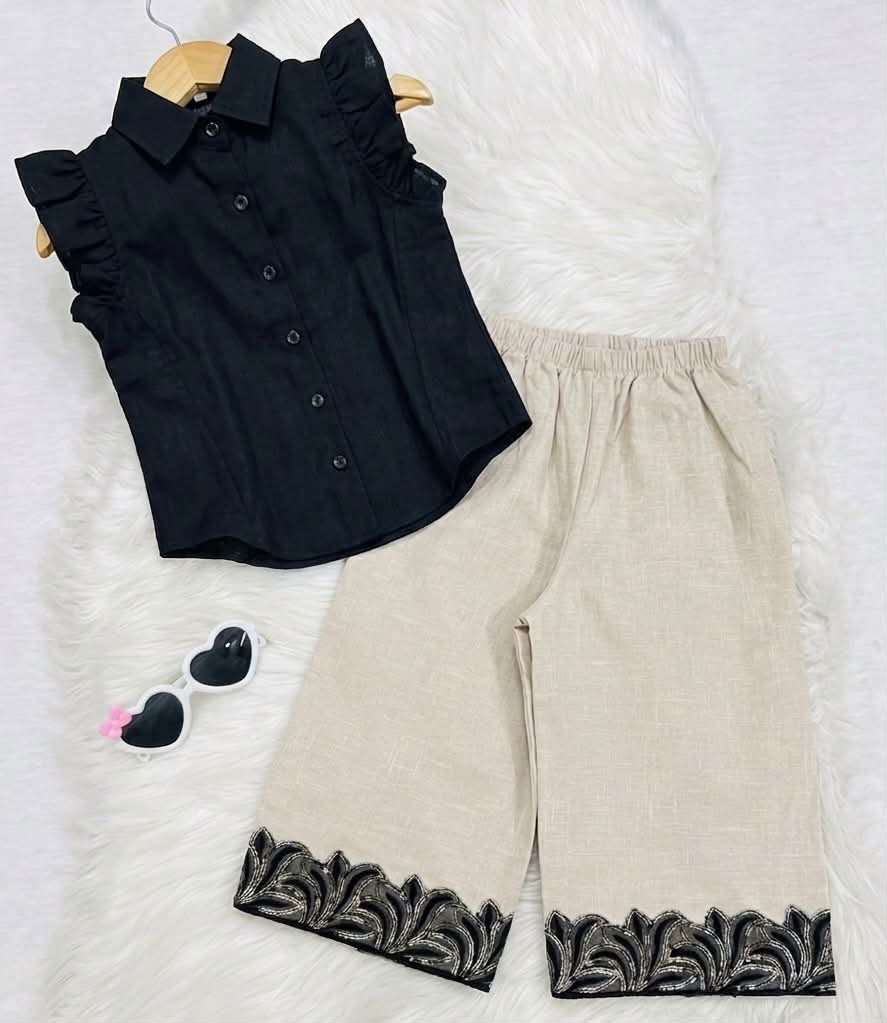 Black Top Skin Trouser Cotton