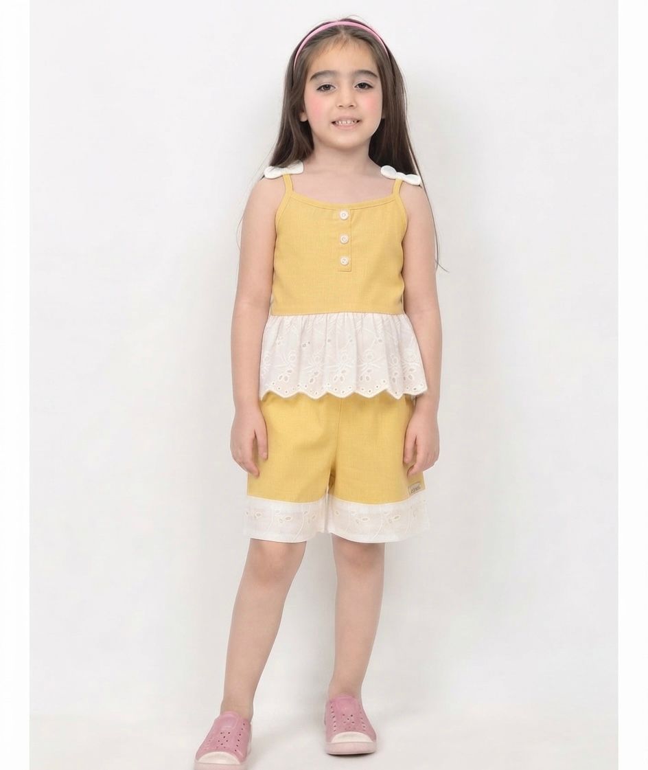 Butter Yellow 2 Piece Cord Set Cotton Stuff