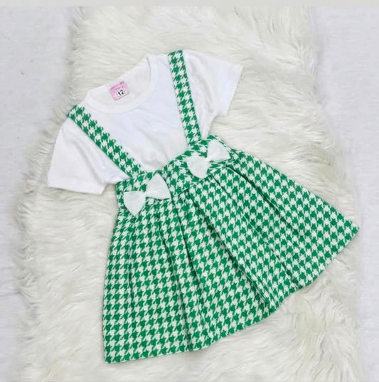 White Green Top & Skirt 14 August Special