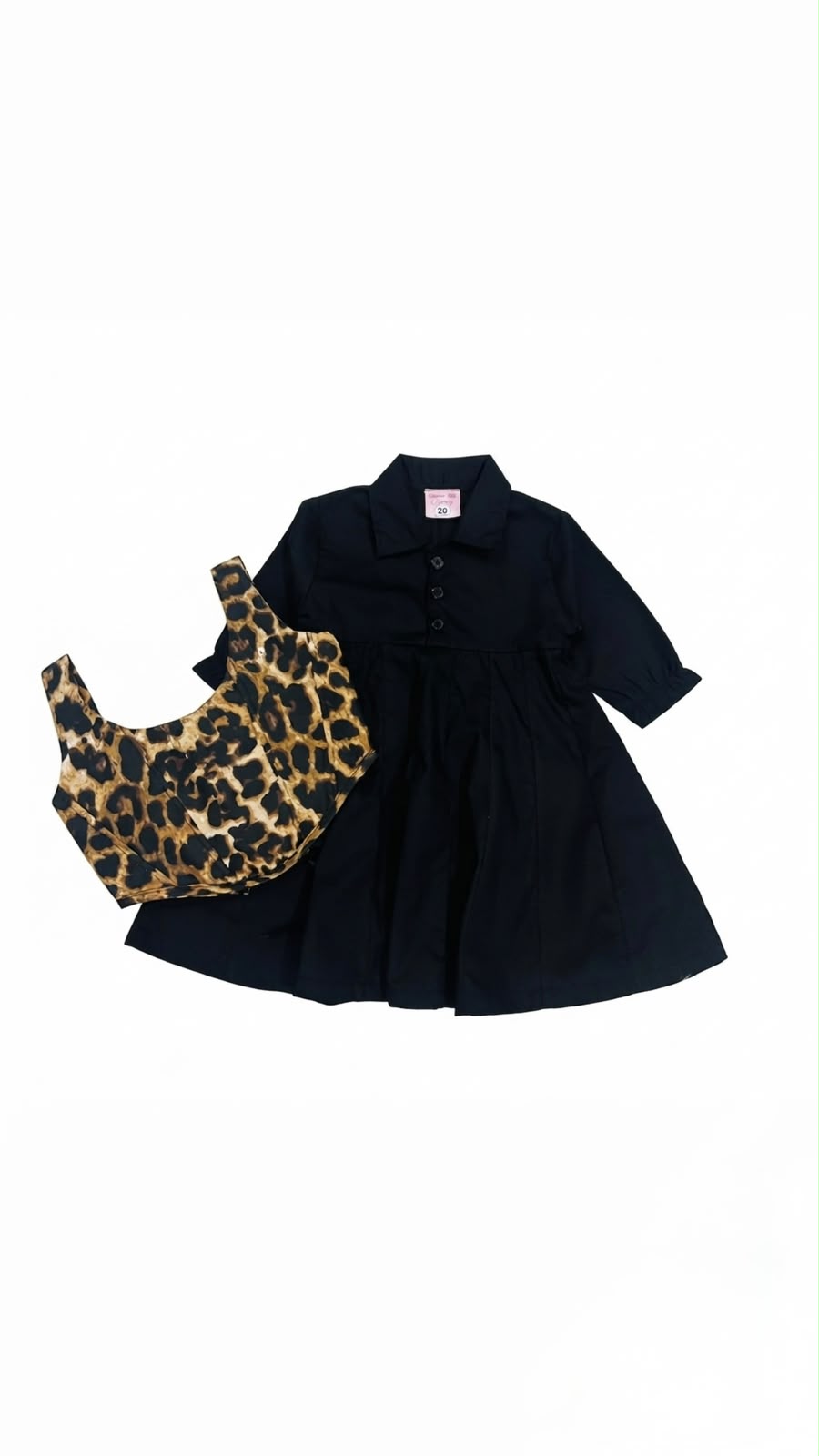 Cheeta Corset Top Black Frock Cotton Stuff